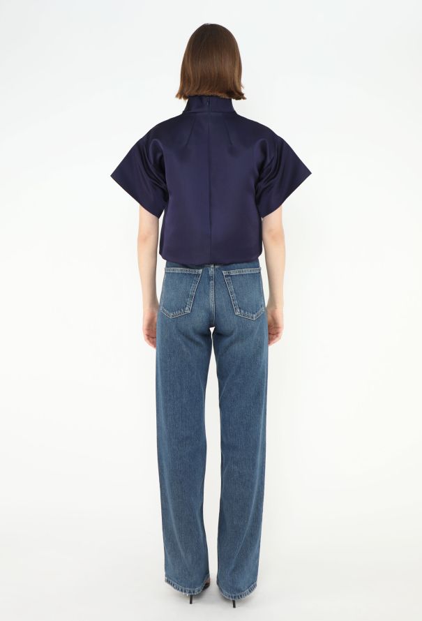 Céline F/W 2013 Cropped Silk Top - 5 Céline F/W 2013 Cropped Silk Top - 5