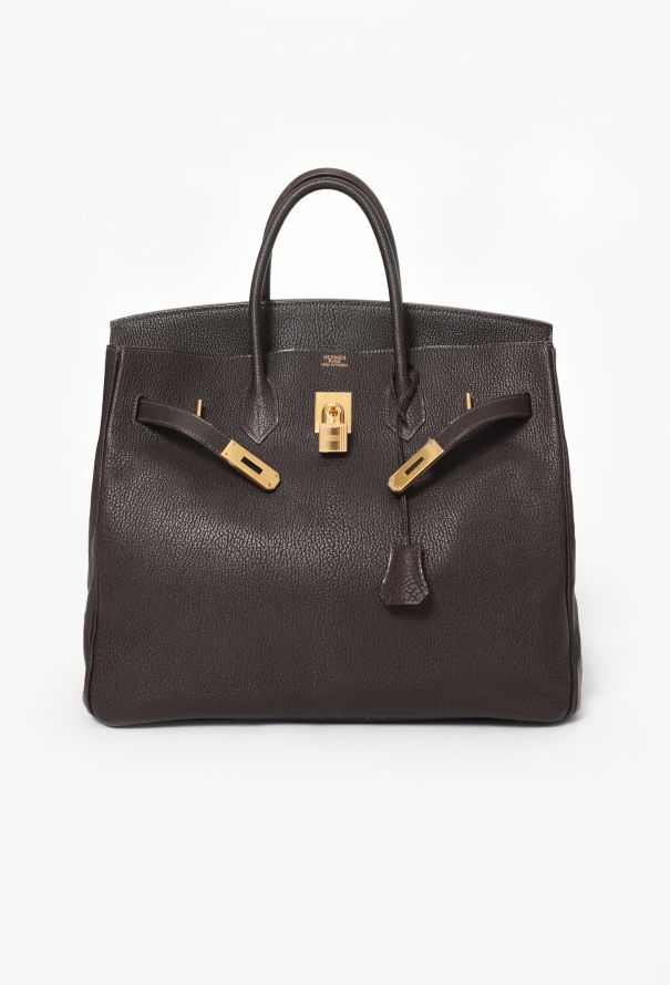Hermès Ebène Mysore HAC Birkin 35 - 3 Hermès Ebène Mysore HAC Birkin 35 - 3