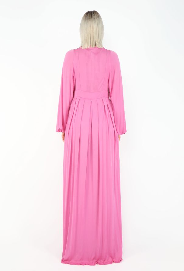 Jean Muir '70s Silk Pleated Gown - 5