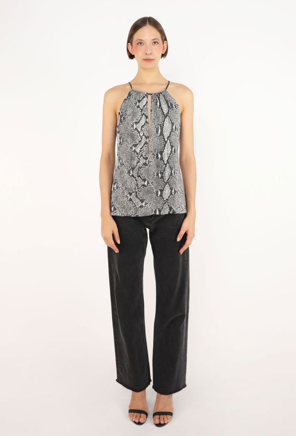 Gucci Python Printed Halter Top, S/S 2000 - 3