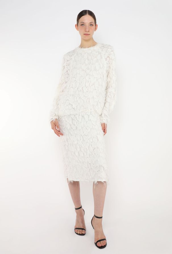 Chloé F/W 2014 Silk Feather Dress - 1