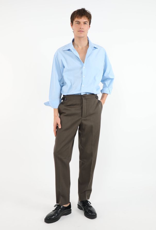 Hermès Buckled Twill Trousers - 4