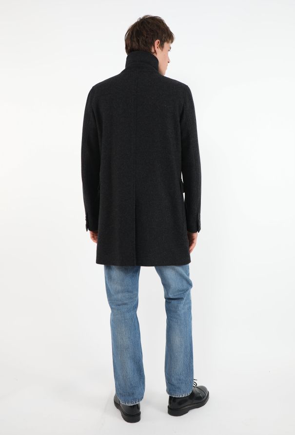 Dior Double-Breasted Wool Peacoat - 4