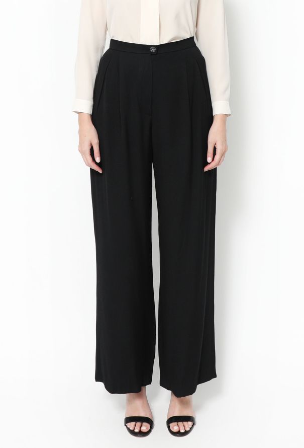 Chanel 1997 Wide-Leg 'CC' Pants - 2