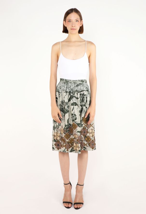 Dries Van Noten Floral Jacquard Skirt, F/W 2006 - 4