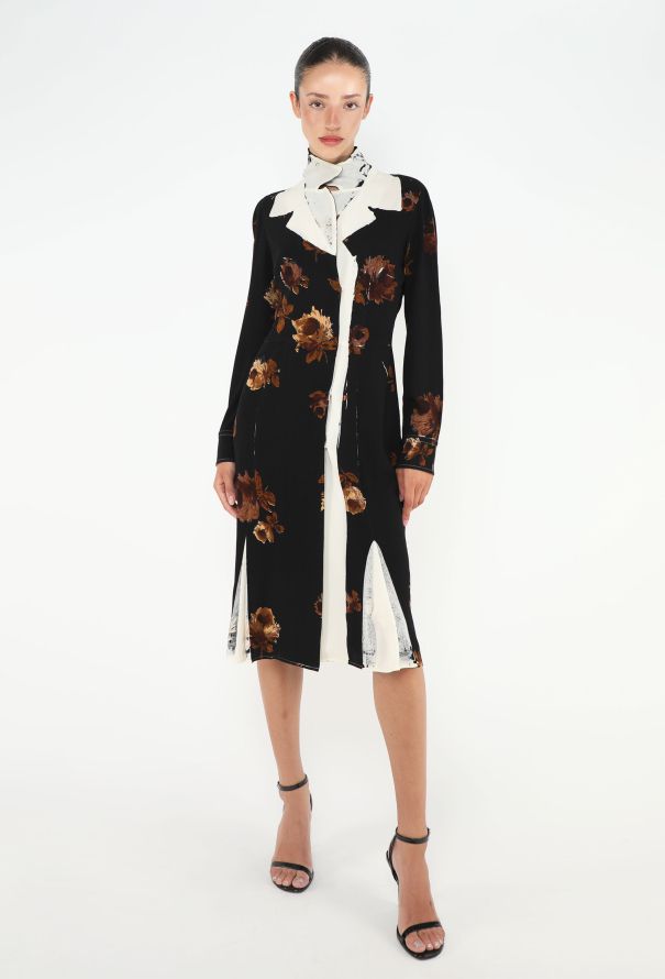 Prada F/W 2005 Distressed Silk Dress - 1
