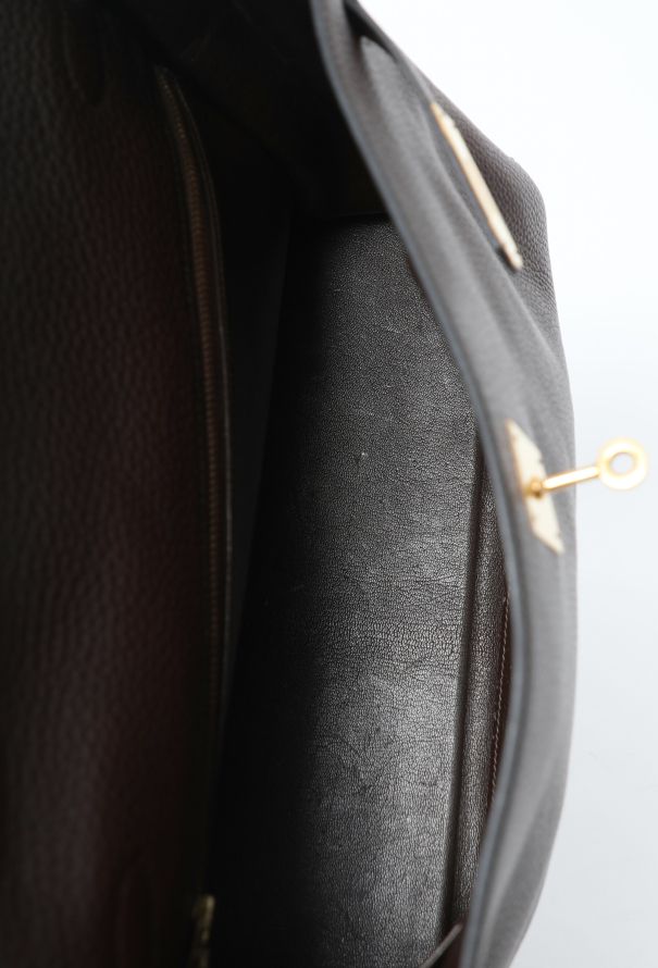 Hermès Vintage Marron Togo Kelly Retourné 35 - 15