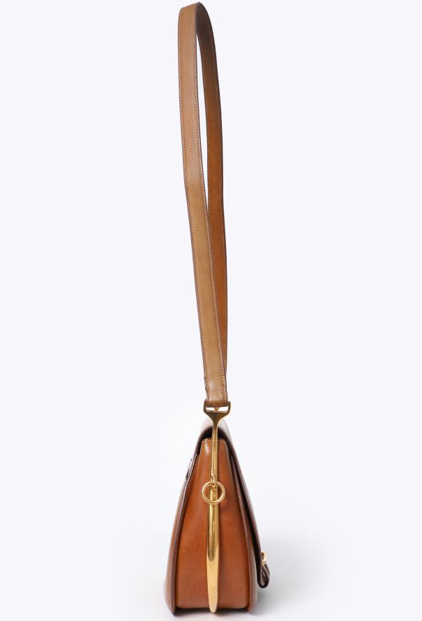 Hermès Rare Gold Courchevel Passe-Guide Saddle Bag - 4