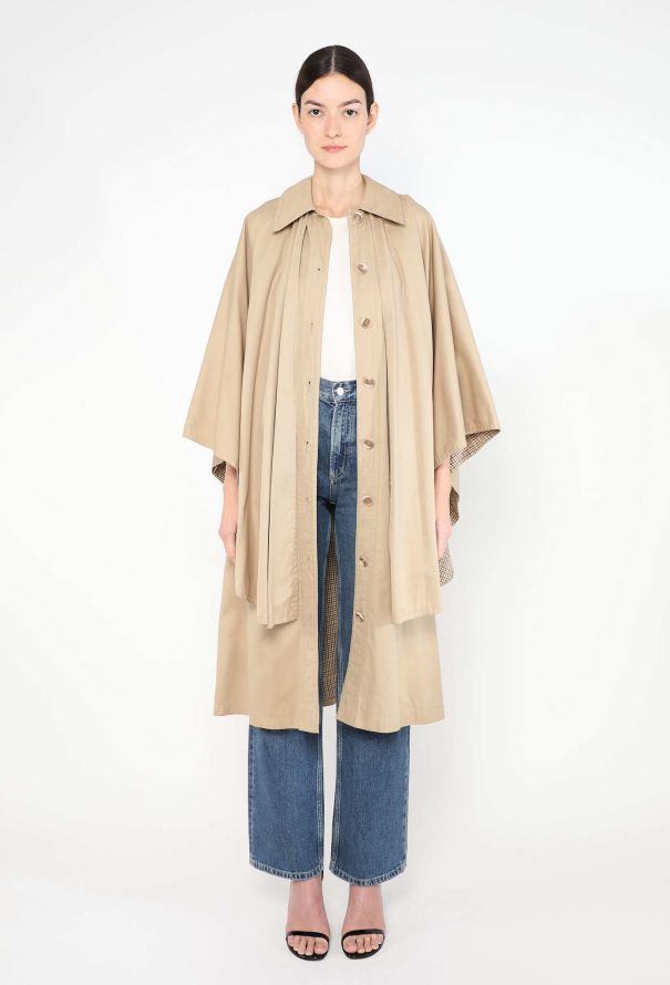 Saint Laurent Early '70s Inverness Cape Trench - 2