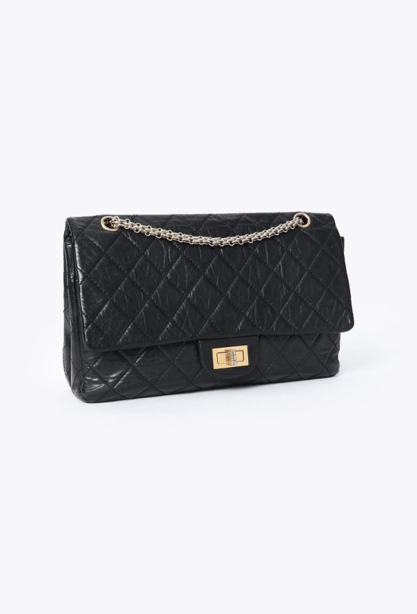 Chanel Black 2.55 Jumbo Flap Bag - 3