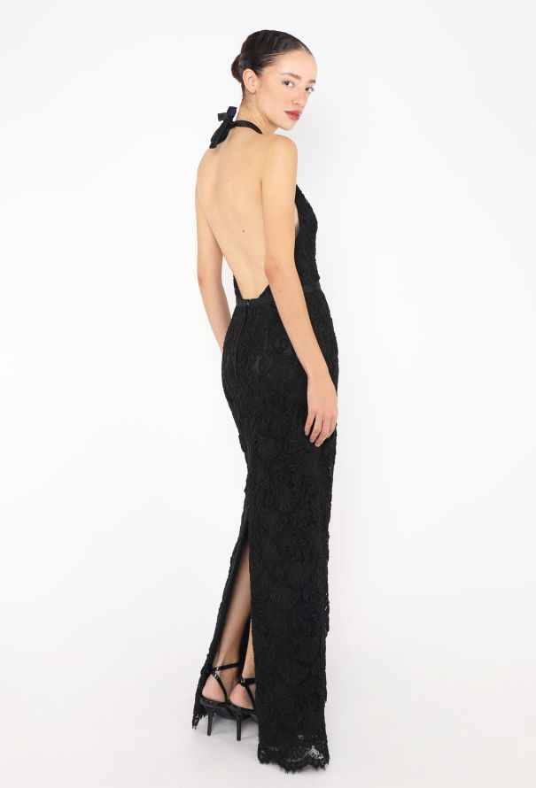 Prada Guipure Open-Back Gown - 3