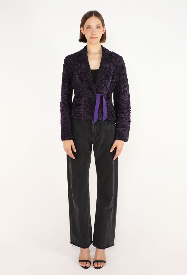 Prada Astrakhan Wrap Jacket, F/W 2000 - 3
