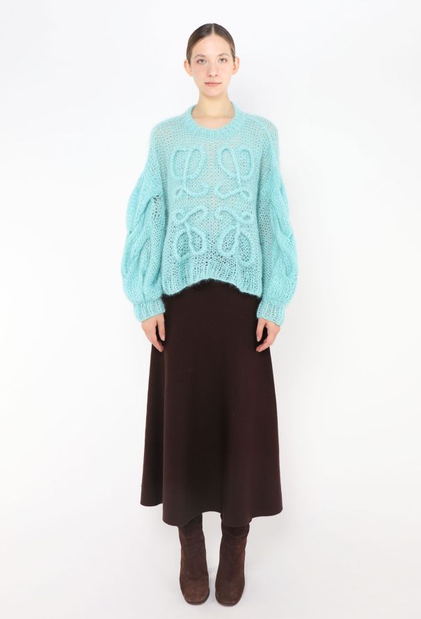 Loewe 2022 Mohair Anagram Sweater - 3