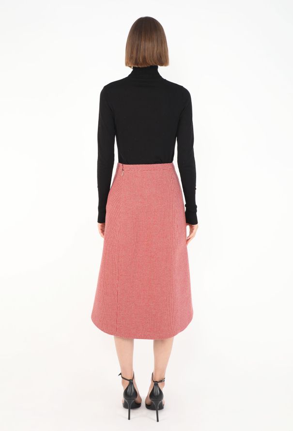 Balenciaga F/W 2016 Houndstooth Fluted Skirt - 6