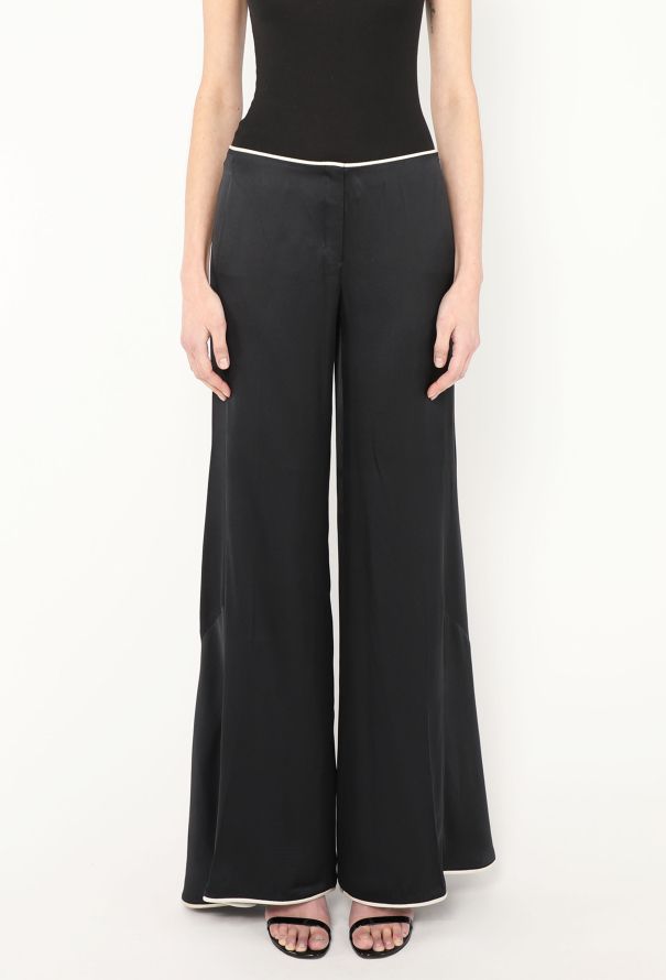 Chanel Resort 2009 Flared Charmeuse Pants - 3 Chanel Resort 2009 Flared Charmeuse Pants - 3