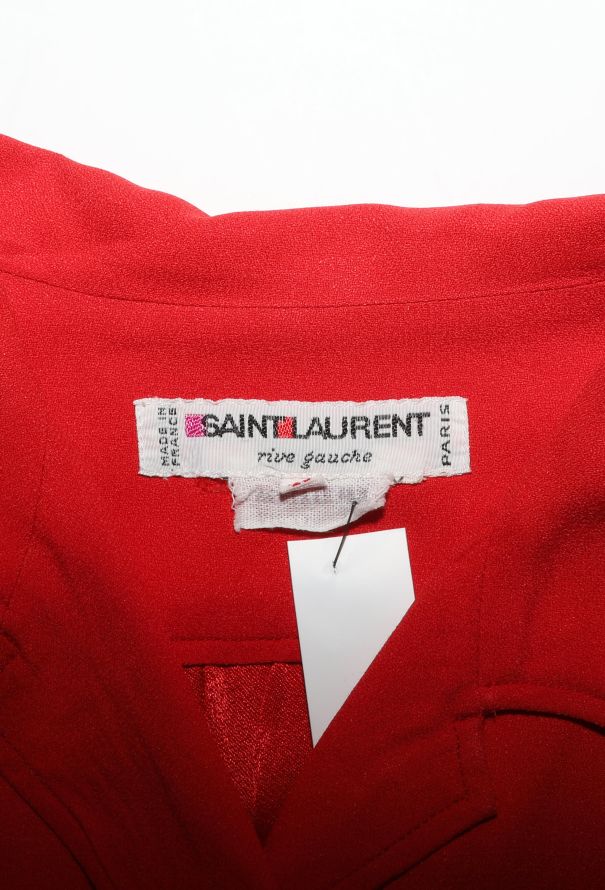 Saint Laurent S/S 1975 Collared Crêpe Maxi Dress - 7