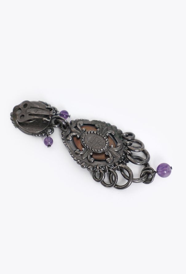 Dior Mother-of-Pearl Pendant Earrings - 3