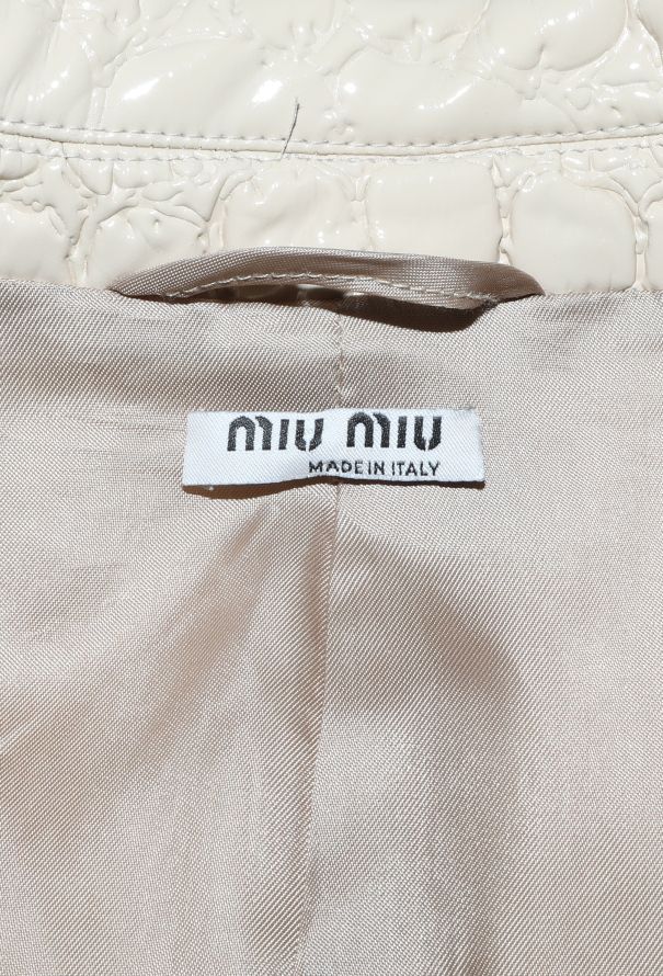 Miu Miu F/W 2015 Embossed Patent Coat - 7 Miu Miu F/W 2015 Embossed Patent Coat - 7