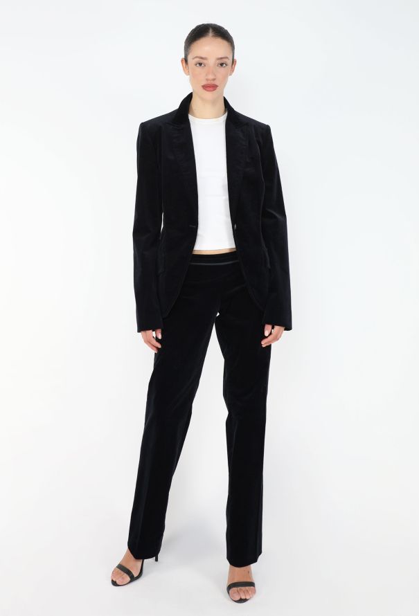 Gucci 2005 Velvet Horsebit Suit - 7