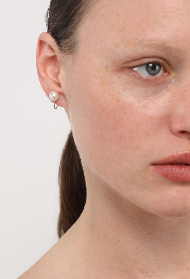 Vintage Fine Jewelry 18k White Gold & Cultured Pearl Earrings - 4 Vintage Fine Jewelry 18k White Gold & Cultured Pearl Earrings - 4