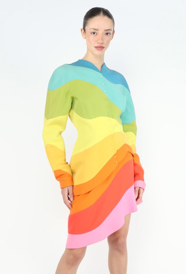 Thierry Mugler ULTRA COLLECTOR S/S 1990 Rainbow Ensemble - 1