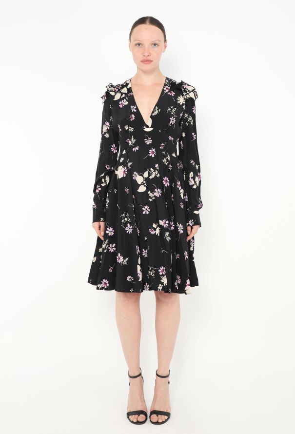 Valentino Pre-Fall 2017 Printed Silk Dress - 1