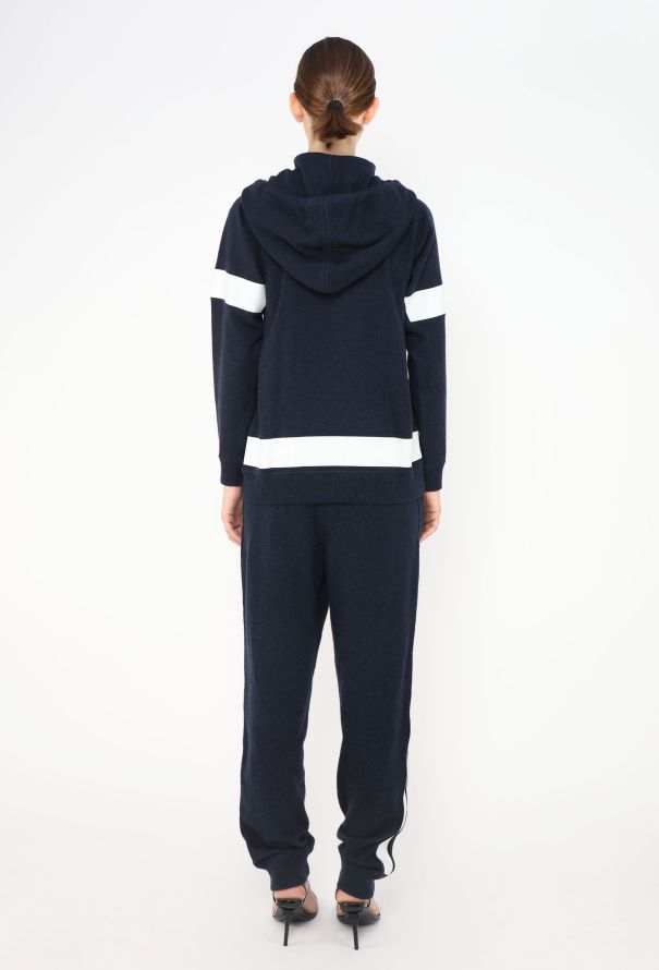 Chanel Bicolor Hooded Cashmere Tracksuit - 5
