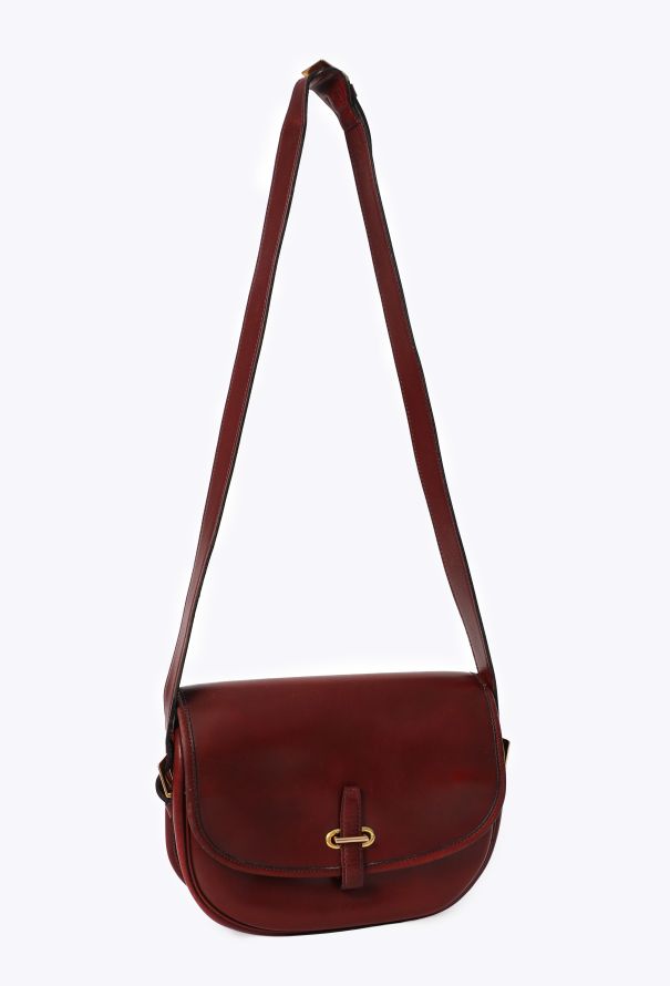 Hermès Burgundy Box Balle de Golf Bag, 1970s - 3
