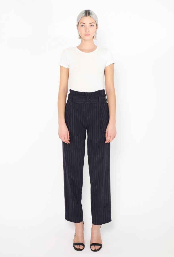 Vintage Off-Shoulder Pinstripe Suit | Authentic & Vintage