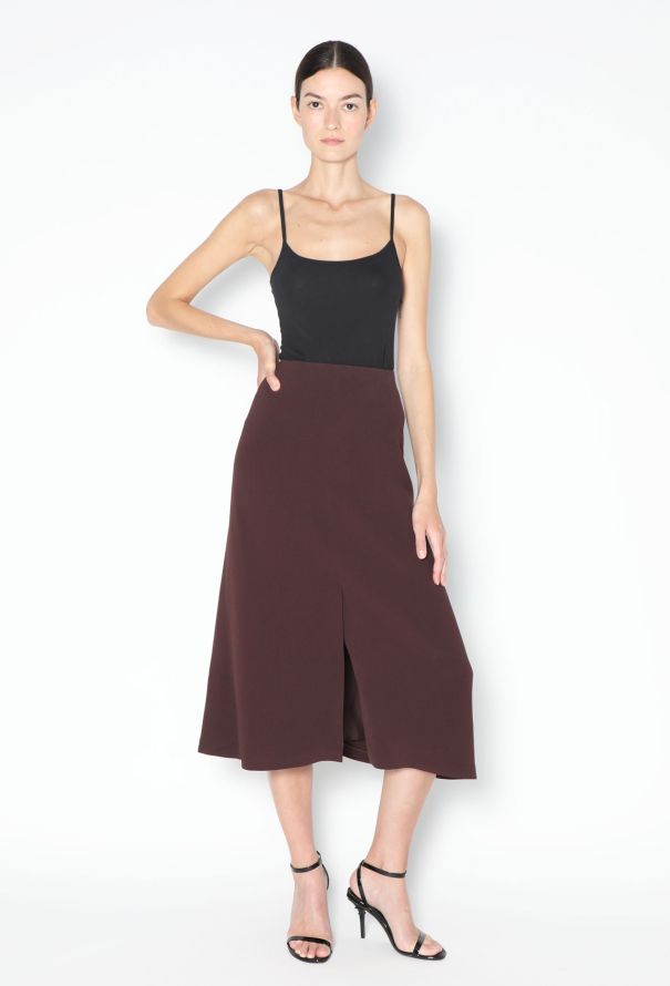 The Row Classic Midi Slit Skirt - 1