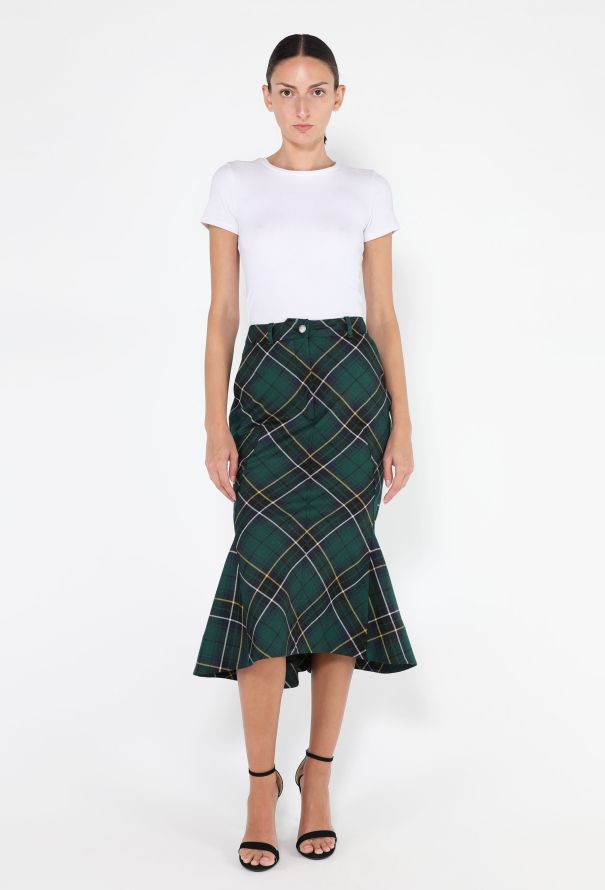 Alexander McQueen Tartan Flared Skirt, 2025 - 2