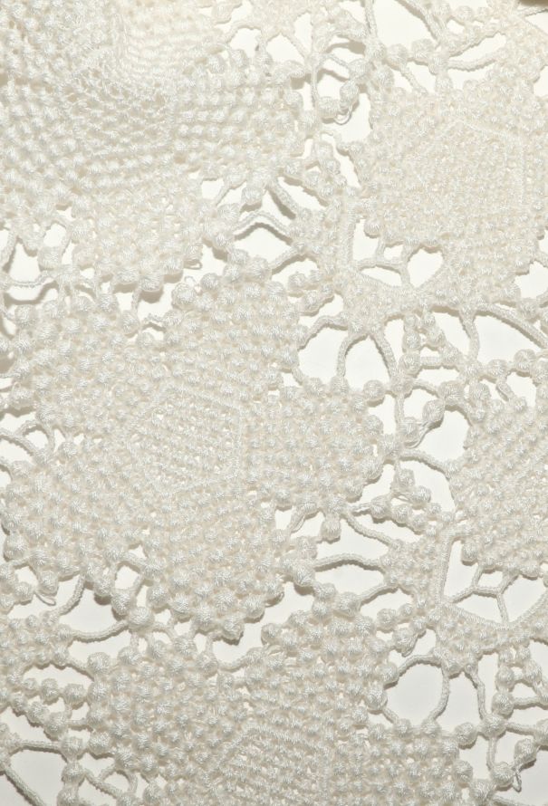 Chanel Asymmetrical Floral Crochet Top - 6