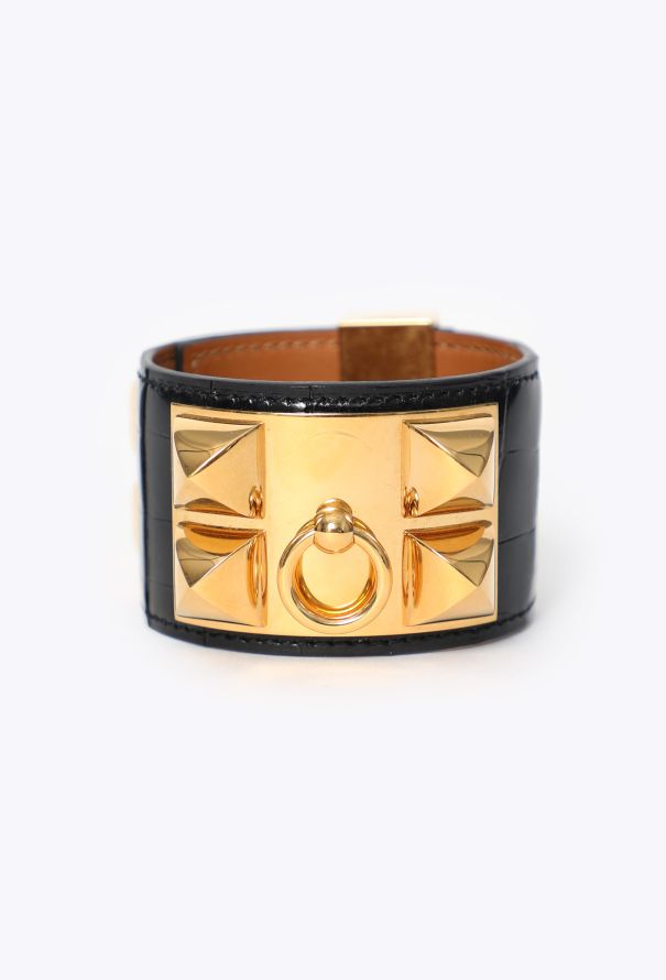 Hermès Alligator Collier de Chien Medor Cuff - 1