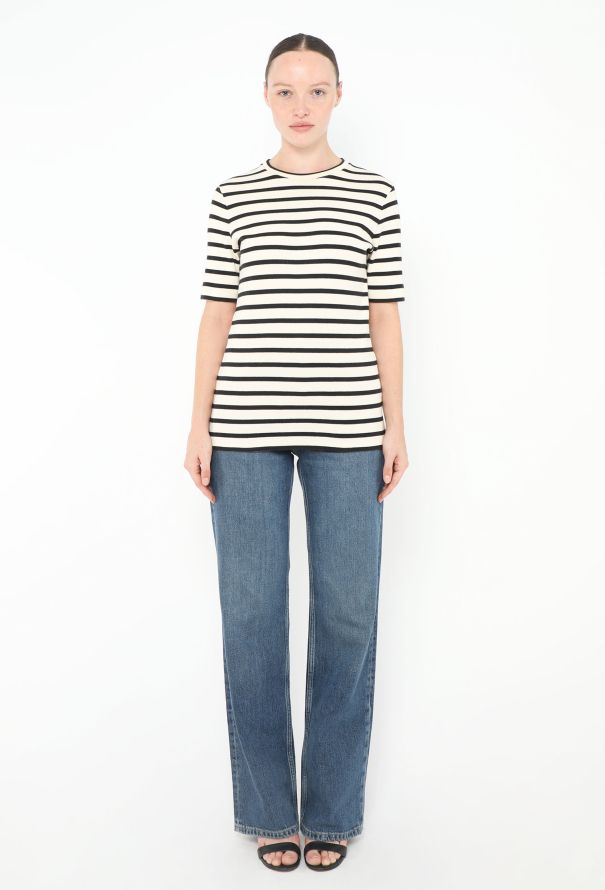 Jil Sander 2021 Marinière Logo T-Shirt - 2