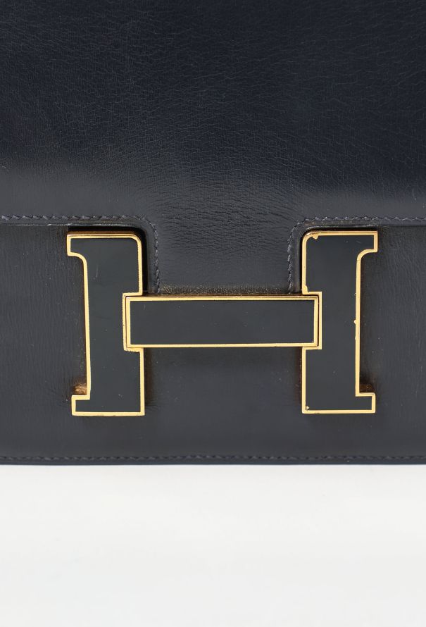 Hermès '70s Navy Box & Enamel Constance 24 - 12