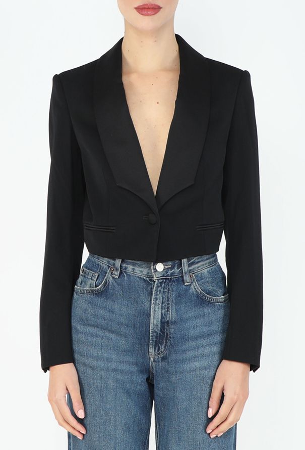 Saint Laurent S/S 2006 Bolero Smoking Blazer - 1