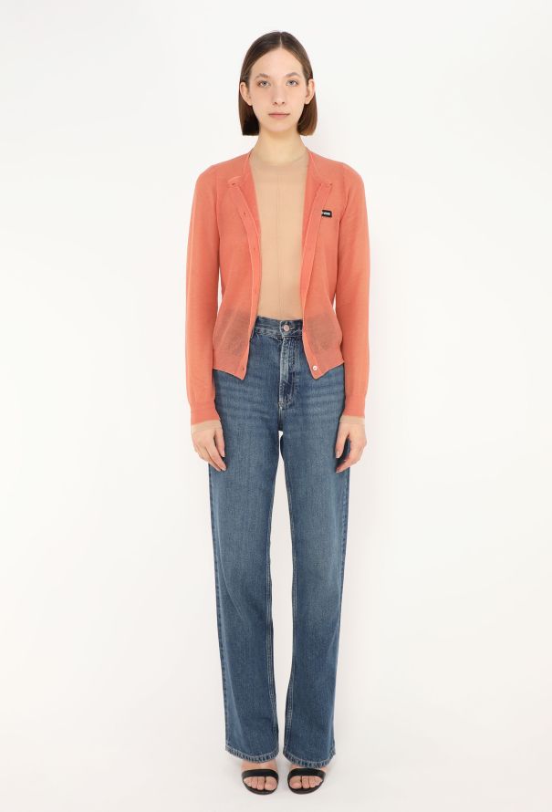 Miu Miu F/W 2023 Knitted Logo Cardigan - 4