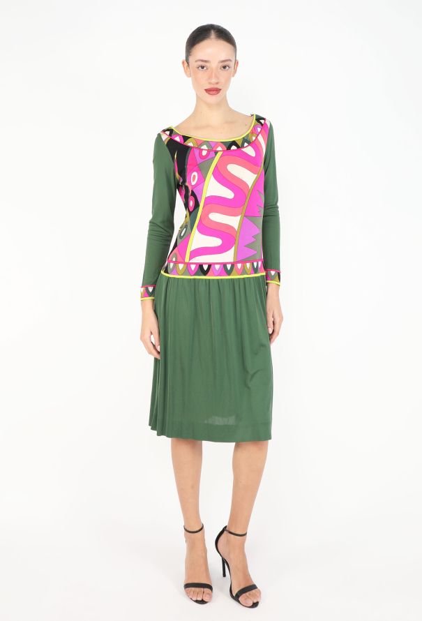 Emilio Pucci 1969 Geometric Print Dress - 4