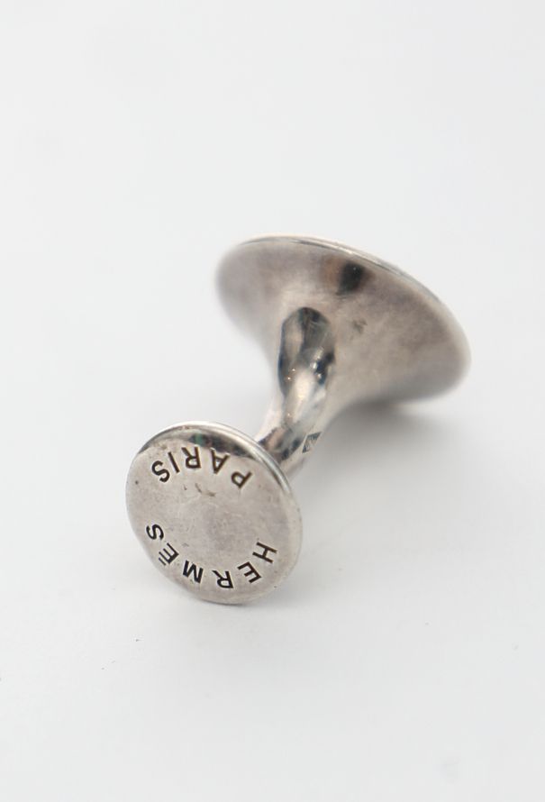 Hermès Vintage Sterling Rounded Cufflinks - 5