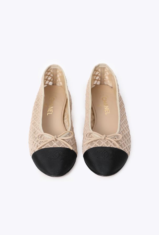 Chanel Crochet Cap-Toe Ballerinas, 2025 - 2