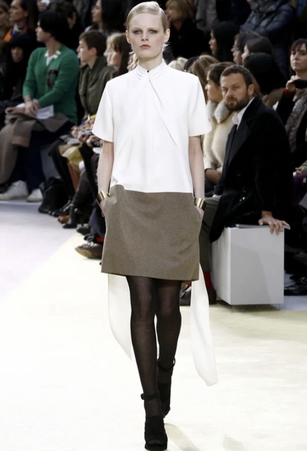 Céline F/W 2010 Bicolor Lavallière Dress - 2 Céline F/W 2010 Bicolor Lavallière Dress - 2