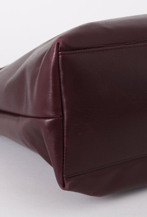 Chanel '90s Burgundy Shopping Tote Bag - 8
