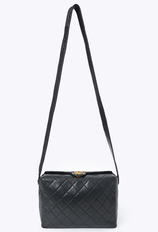 Chanel Vintage Quilted Messenger Bag - 1