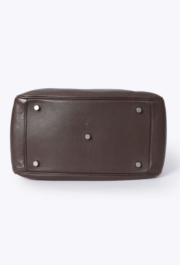 Hermès Chocolat Taurillon Clémence Lindy 30 - 8