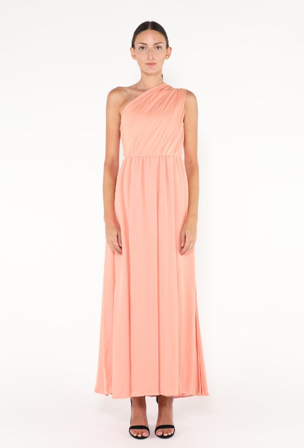 Galanos '70s Pleated Chiffon Gown - 1
