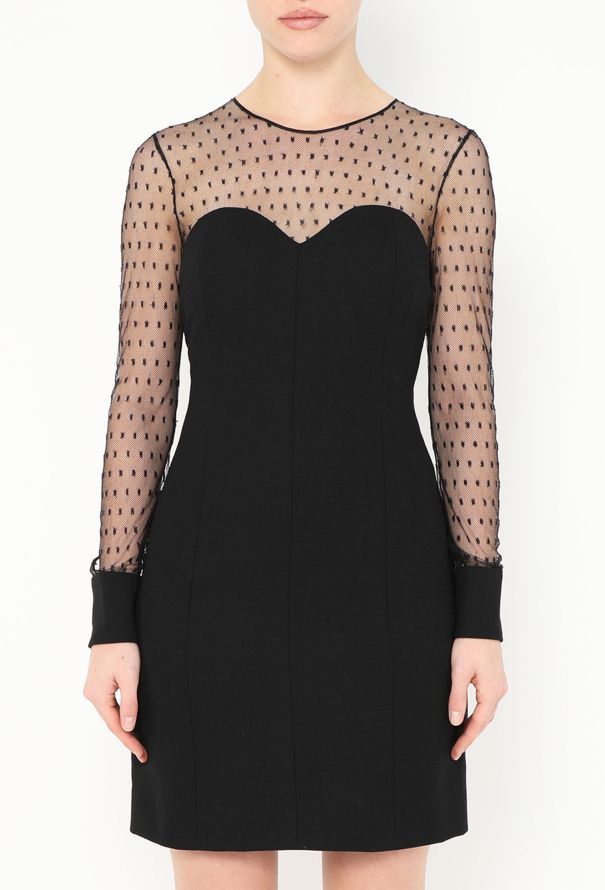 Saint Laurent F/W 2013 Netted Sweetheart Dress - 1