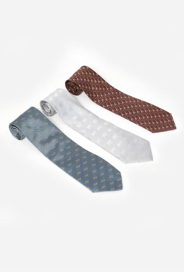 Hermès Vintage 'Savana' Tie Set - 1