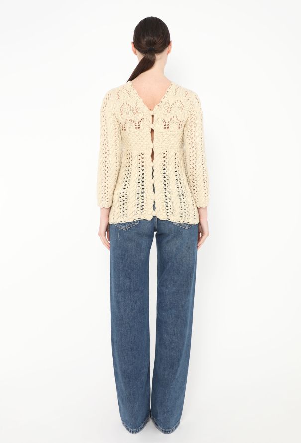 Comme des Garçons Tao Textured Crochet Sweater - 4