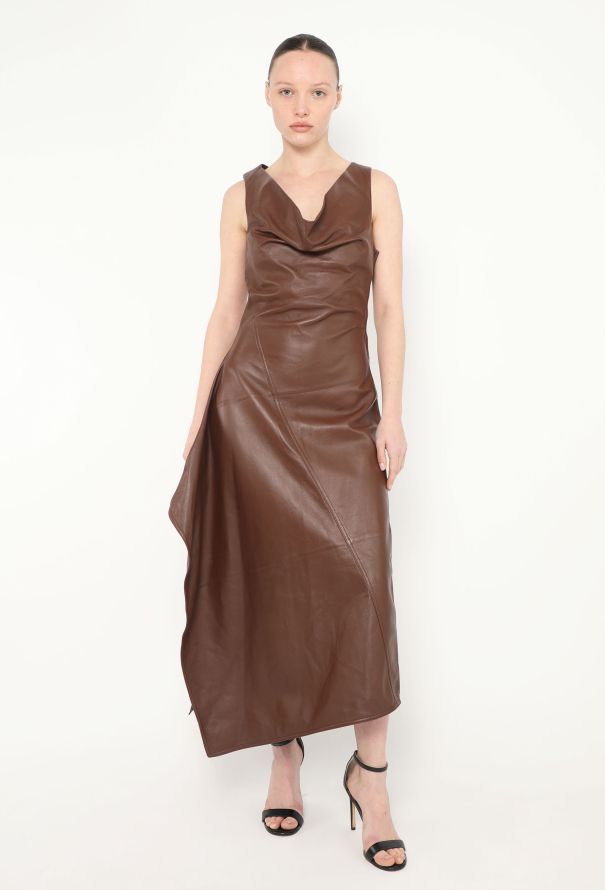 Bottega Veneta S/S 2023 Lambskin Asymmetrical Dress - 1