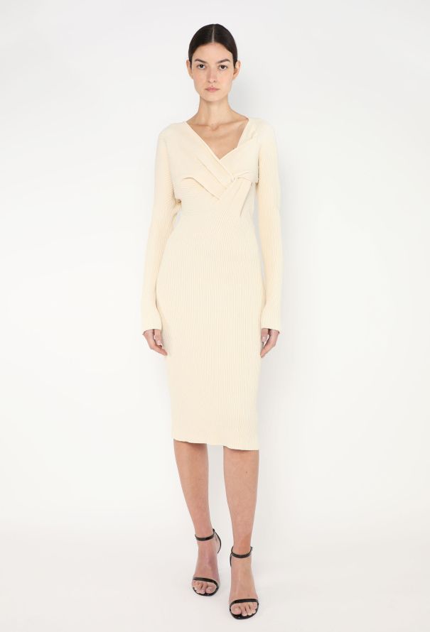 Bottega Veneta Resort 2020 Knotted Ribbed Dress - 4 Bottega Veneta Resort 2020 Knotted Ribbed Dress - 4